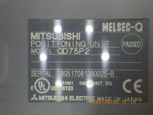 三菱電機 Mitsubishi QD75P2 銘板写真(2/2)