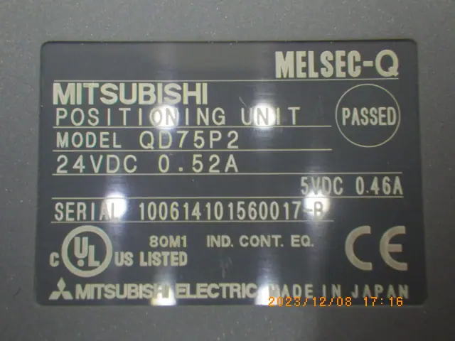 三菱電機 Mitsubishi QD75P2 銘板写真(2/2)