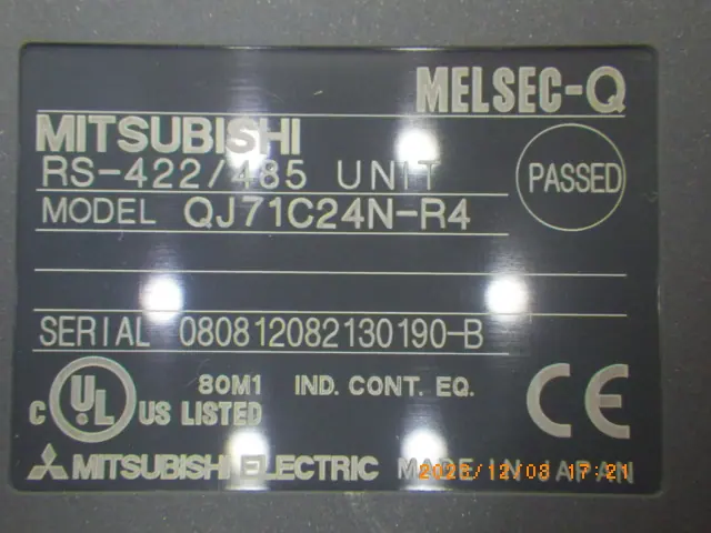 三菱電機 Mitsubishi QJ71C24N-R4 銘板写真(2/2)