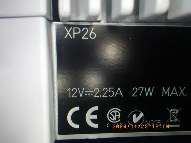 メトラートレド XP26 銘板写真(2/2)