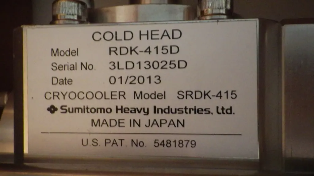 住友重機械工業 Sumitomo Heavy Industries RDK-415D 銘板写真(2/2)