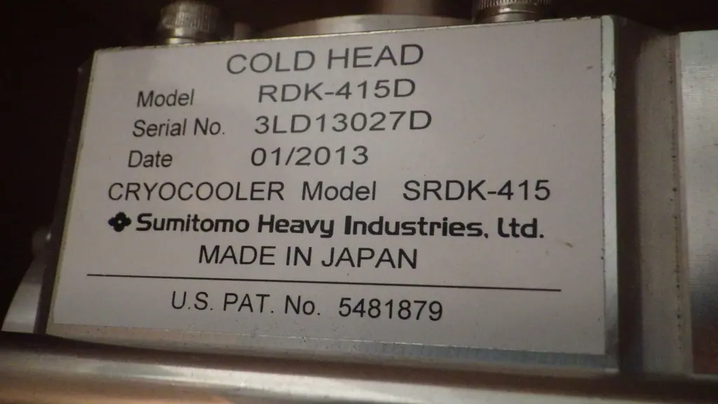 住友重機械工業 Sumitomo Heavy Industries RDK-415D 銘板写真(2/2)