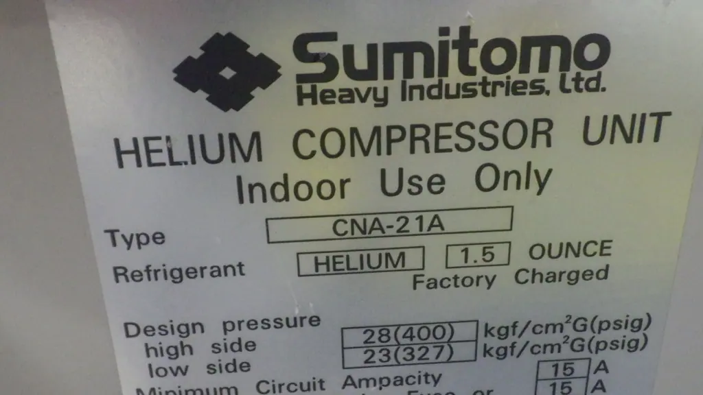 住友重機械工業 Sumitomo Heavy Industries CNA-21A 銘板写真(2/2)