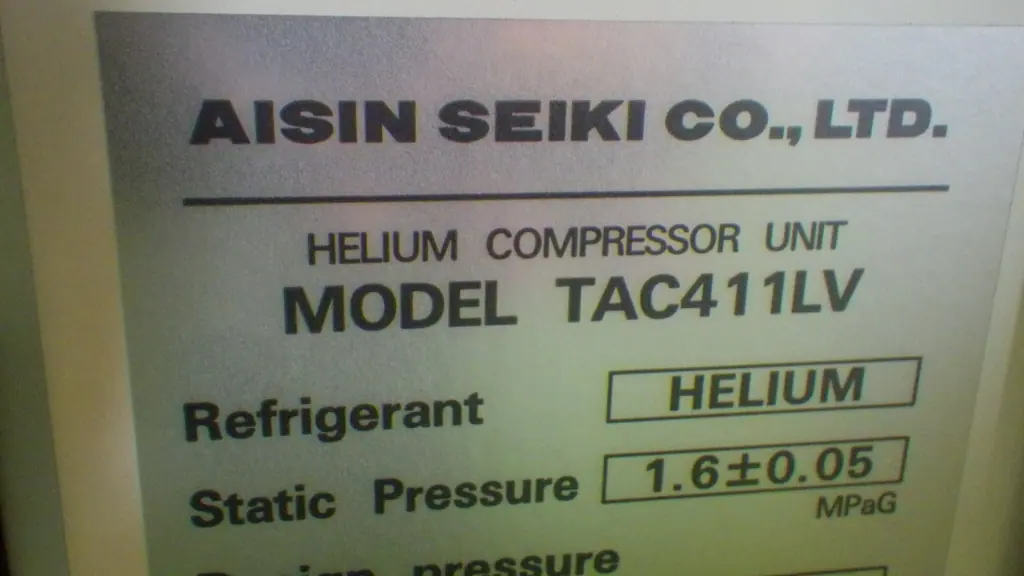 アイシン TAC411LV 銘板写真(2/2)