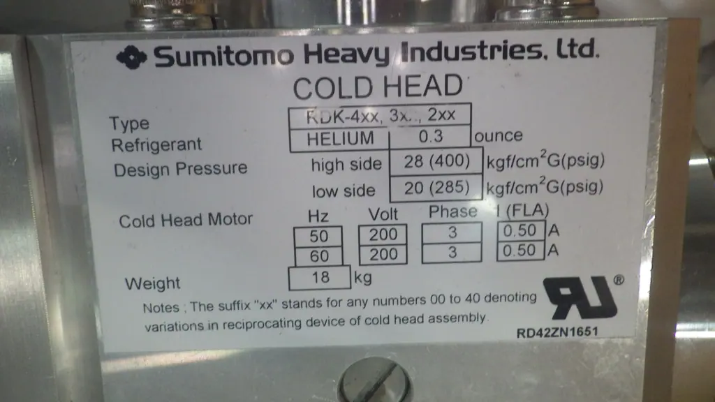住友重機械工業 Sumitomo Heavy Industries RDK- 銘板写真(2/2)