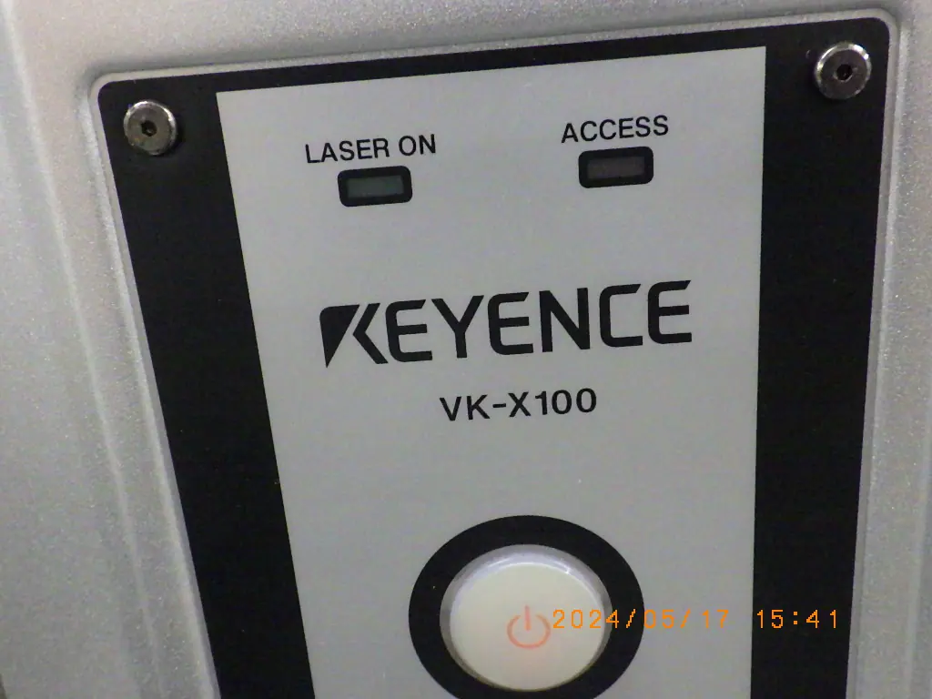 キーエンス Keyence VK-X100 銘板写真(2/2)