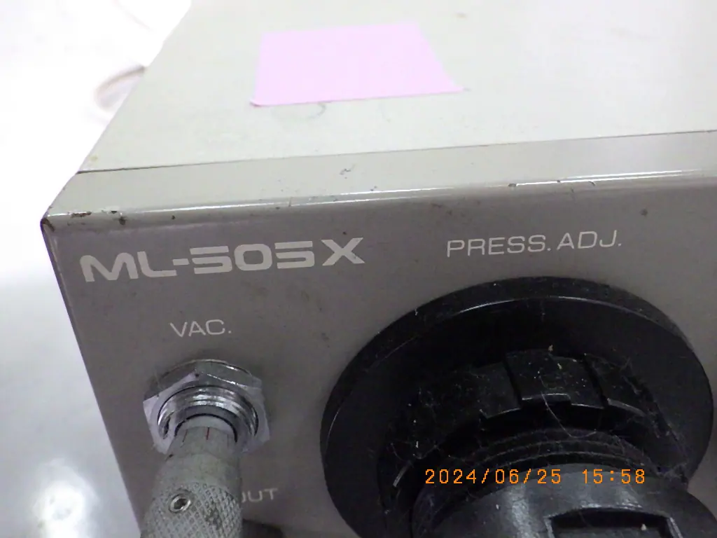 武蔵エンジニアリング Musashi ML-505X 銘板写真(2/2)