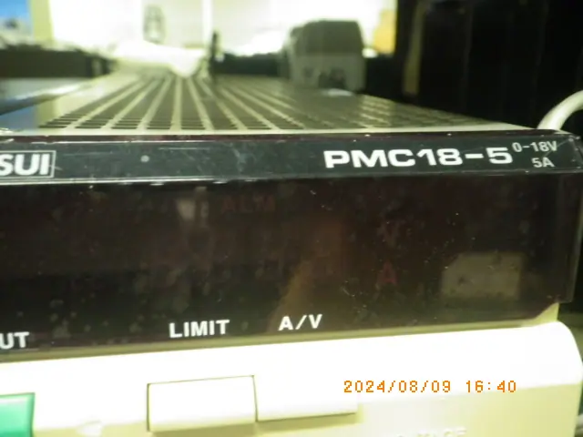 菊水電子工業 Kikusui PMC18-5 銘板写真(2/2)