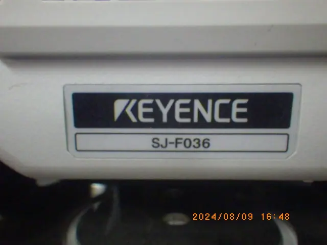キーエンス Keyence SJ-F036 銘板写真(2/2)