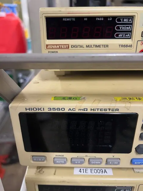 日置電機 Hioki 3560 銘板写真(2/2)