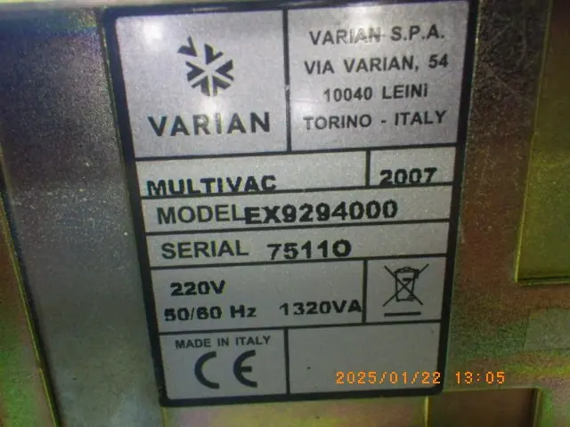 バリアン Varian EX9294000 写真(4/6)