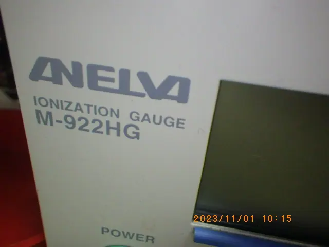 アネルバ ANELVA M-922HG 銘板写真(2/2)