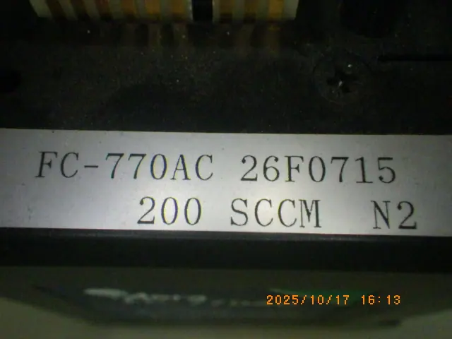 Aera FC-770AC 銘板写真(2/2)