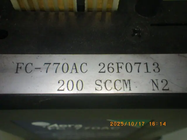 Aera FC-770AC 銘板写真(2/2)