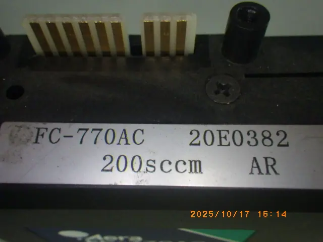 Aera FC-770AC 銘板写真(2/2)