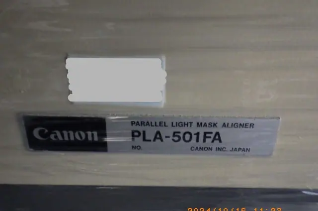キヤノン Canon PLA-501S 銘板写真(2/2)