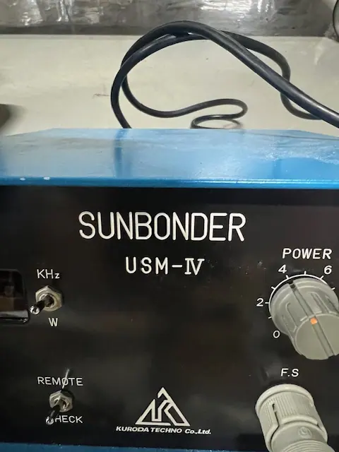 黒田テクノ SONOBONDER USM4 銘板写真(2/2)