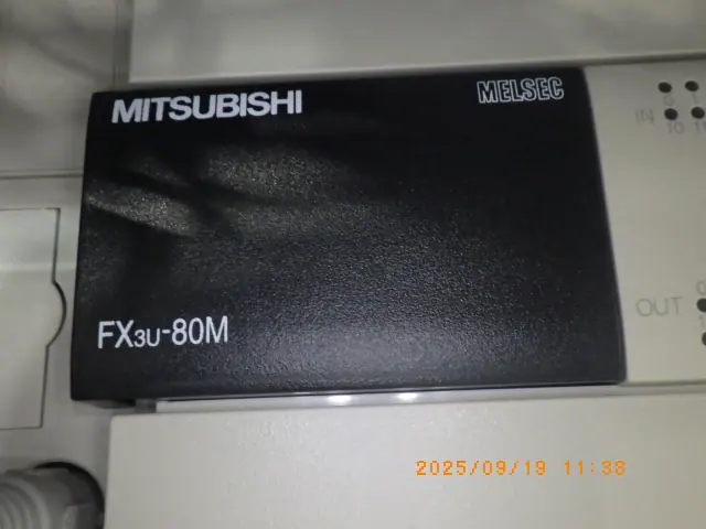 三菱電機 Mitsubishi FX3u-80M 銘板写真(2/2)