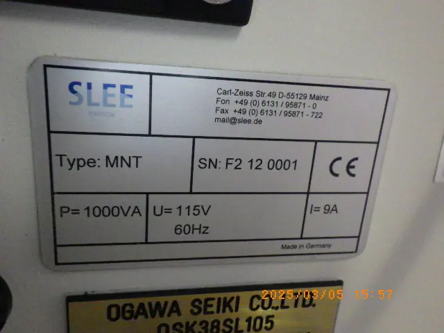 SLEE MNT 銘板写真(2/2)