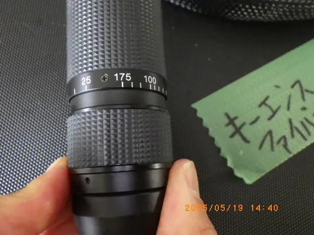 キーエンス Keyence ズームレンズ 銘板写真(2/2)