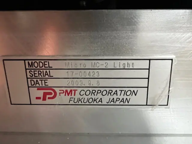 ピーエムティー(PMT) Micro MC-2 銘板写真(2/2)