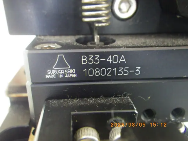 駿河精機 B33-40A他 銘板写真(2/2)
