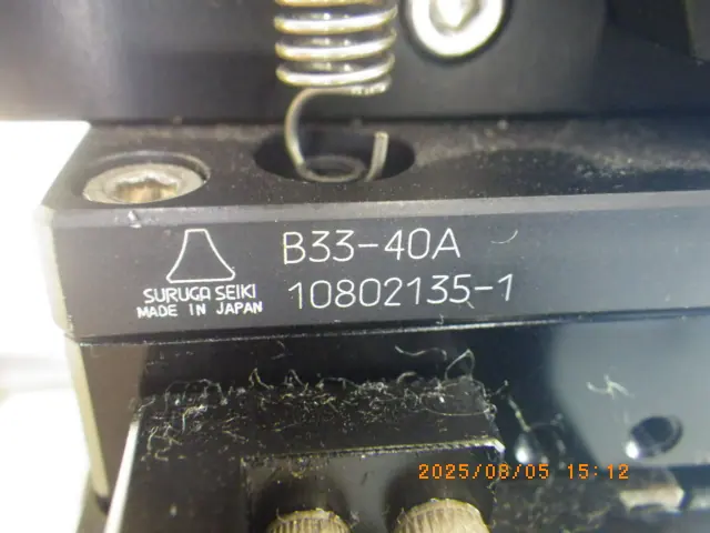 駿河精機 B33-40A他 銘板写真(2/2)