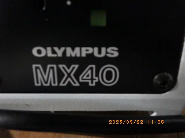オリンパス Olympus MX40 銘板写真(2/2)