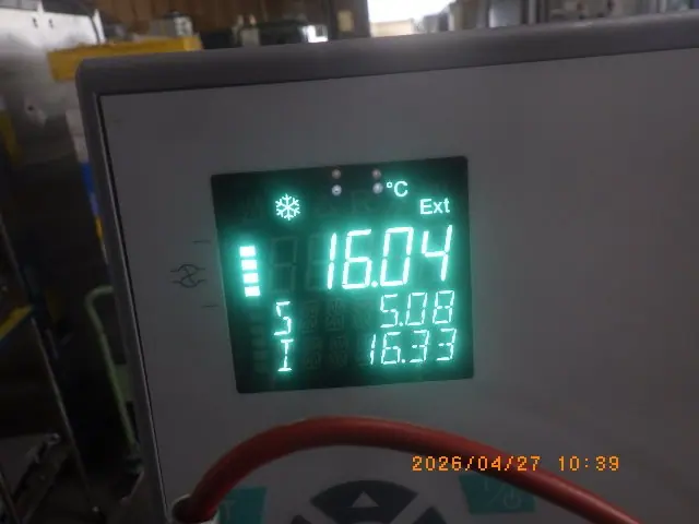 JULABO F33 動作確認の写真(10/21)