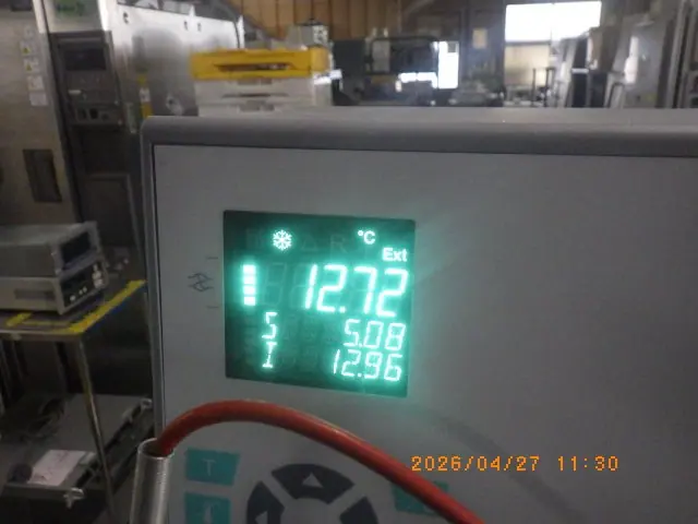 JULABO F33 動作確認の写真(12/21)