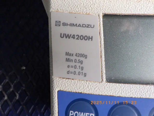 島津製作所 Shimadzu UW4200H 銘板写真(2/2)