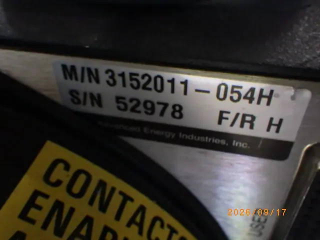 アドバンスドエナジー AE MDX-5K M/N3152011-054H 写真(8/9)