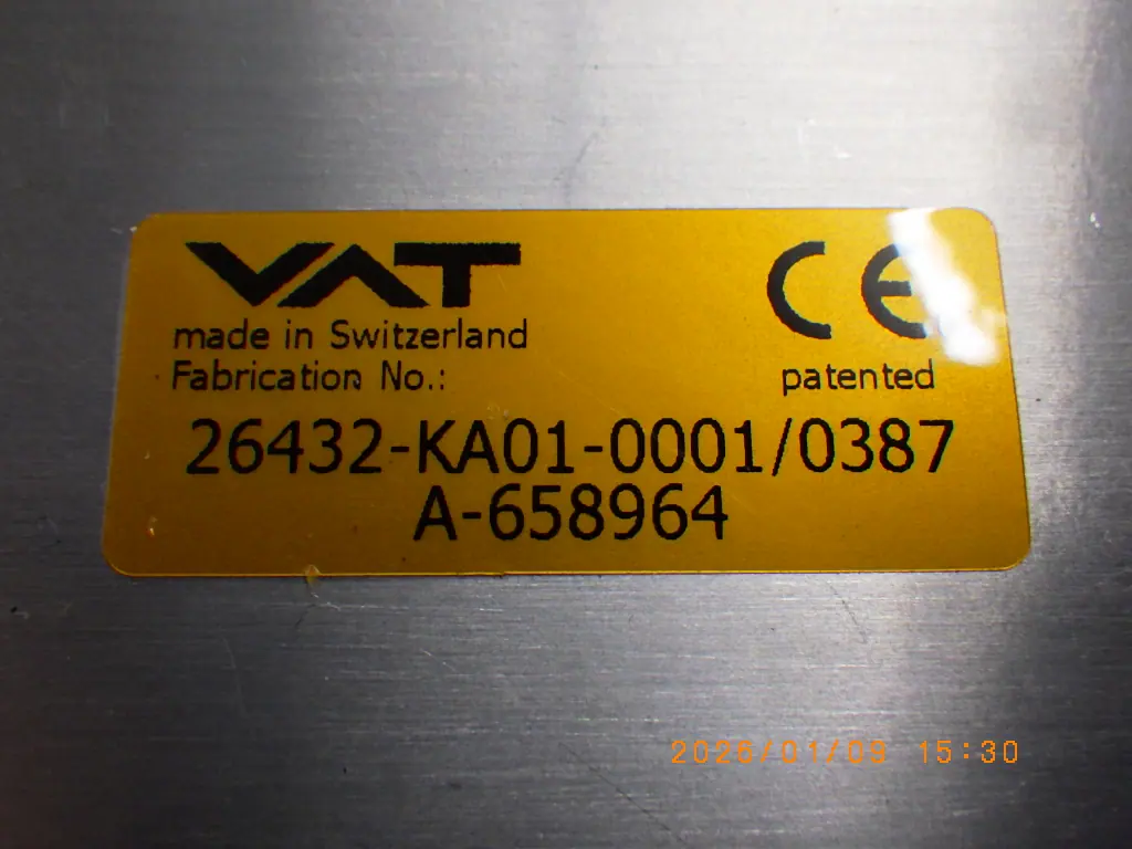 VAT 26432-KA01-0001/0387 銘板写真(2/2)