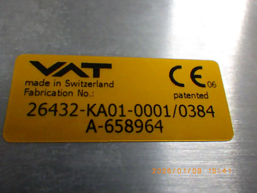 VAT 26432-KA01-0001/0384 銘板写真(2/2)