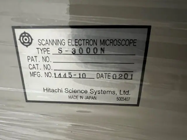 日立 Hitachi S-3000N 銘板写真(2/2)