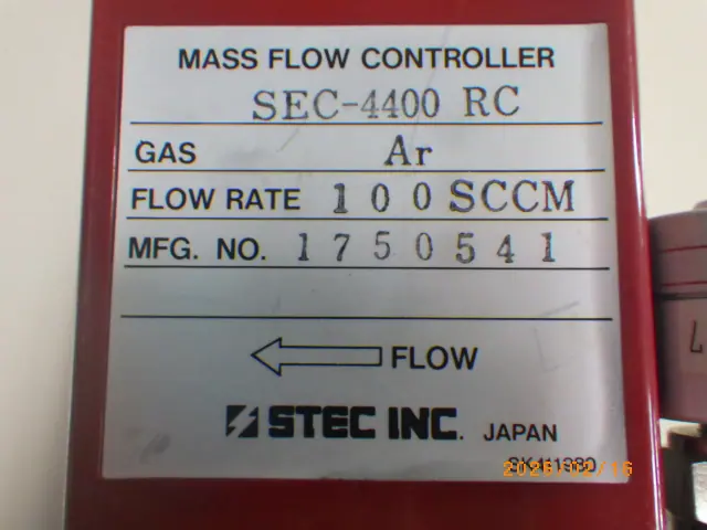 堀場エステック Stec SEC-4400RC 銘板写真(2/2)
