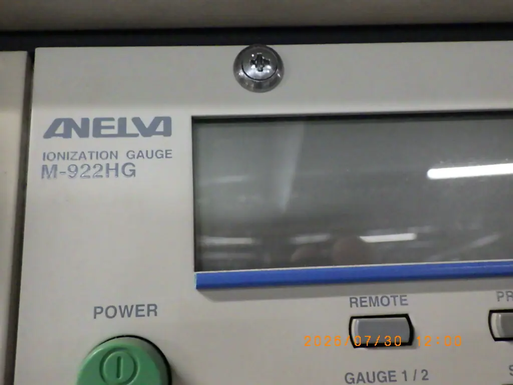 アネルバ ANELVA M-922HG 銘板写真(2/2)