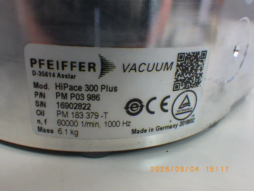 ファイファー Pfeiffer HiPace300Plus/TC110 写真(2/2)