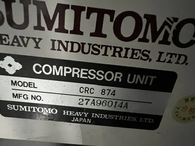 住友重機械工業 Sumitomo Heavy Industries CRC-874 銘板写真(4/4)